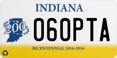 IN license plate 060PTA