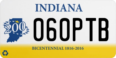 IN license plate 060PTB