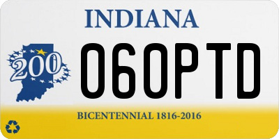 IN license plate 060PTD