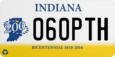 IN license plate 060PTH