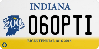 IN license plate 060PTI