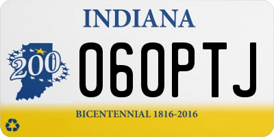 IN license plate 060PTJ