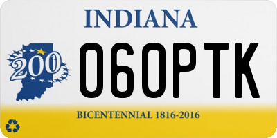 IN license plate 060PTK
