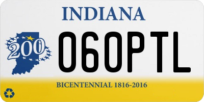 IN license plate 060PTL