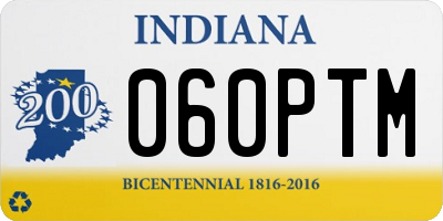 IN license plate 060PTM