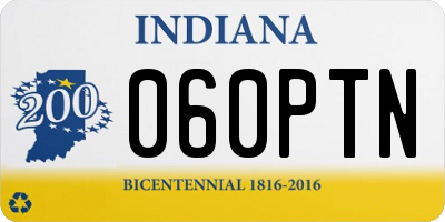 IN license plate 060PTN