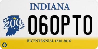 IN license plate 060PTO
