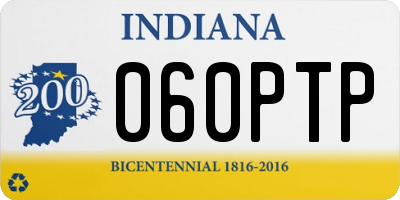 IN license plate 060PTP