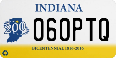 IN license plate 060PTQ
