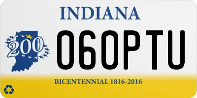 IN license plate 060PTU