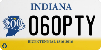 IN license plate 060PTY