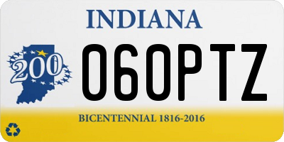IN license plate 060PTZ