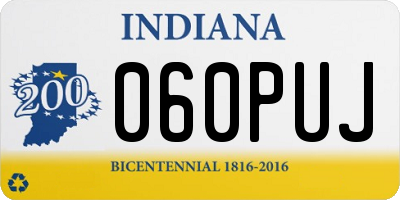 IN license plate 060PUJ