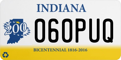IN license plate 060PUQ