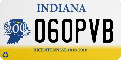 IN license plate 060PVB