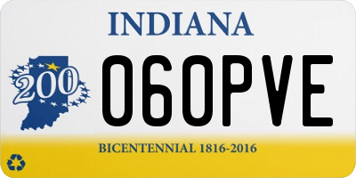 IN license plate 060PVE
