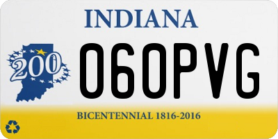 IN license plate 060PVG