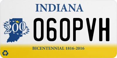IN license plate 060PVH