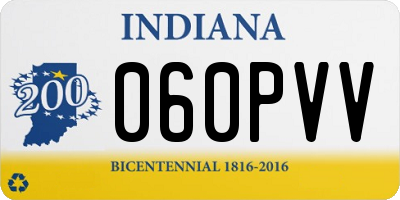 IN license plate 060PVV