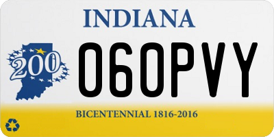 IN license plate 060PVY