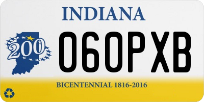 IN license plate 060PXB