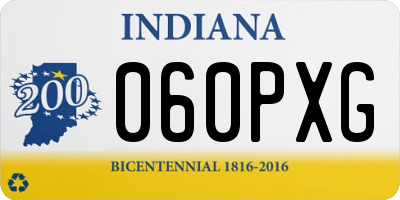 IN license plate 060PXG