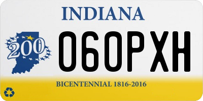 IN license plate 060PXH