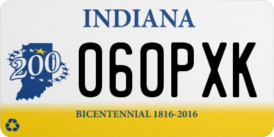 IN license plate 060PXK