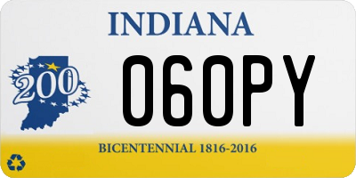 IN license plate 060PY