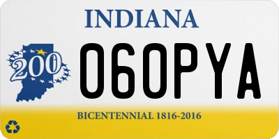 IN license plate 060PYA