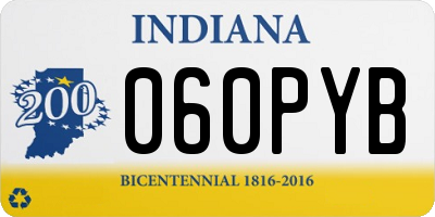 IN license plate 060PYB