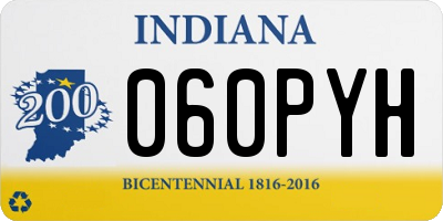 IN license plate 060PYH