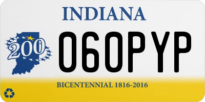 IN license plate 060PYP