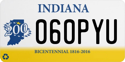 IN license plate 060PYU