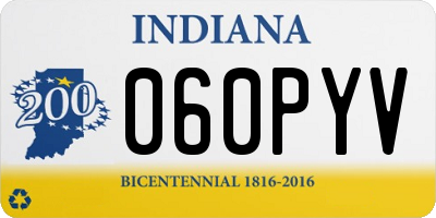 IN license plate 060PYV