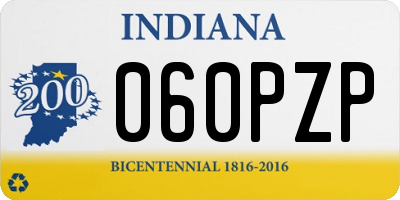 IN license plate 060PZP