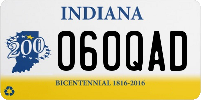 IN license plate 060QAD