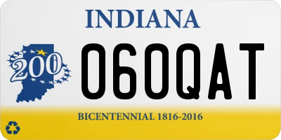 IN license plate 060QAT