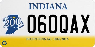 IN license plate 060QAX