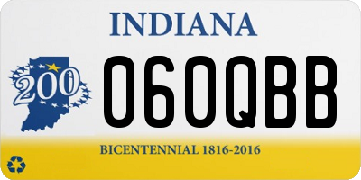 IN license plate 060QBB