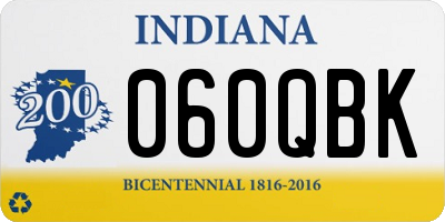 IN license plate 060QBK