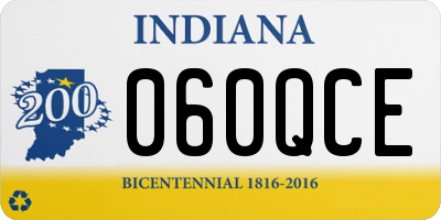 IN license plate 060QCE