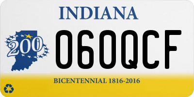 IN license plate 060QCF