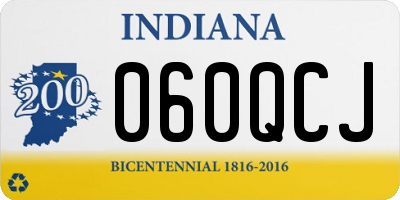 IN license plate 060QCJ