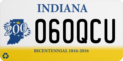 IN license plate 060QCU