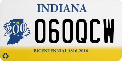IN license plate 060QCW