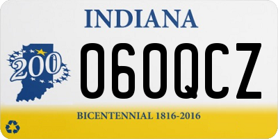 IN license plate 060QCZ