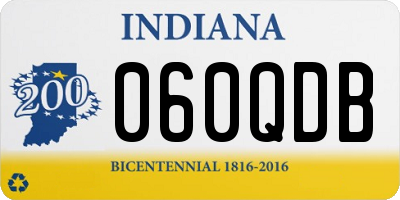 IN license plate 060QDB