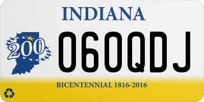 IN license plate 060QDJ