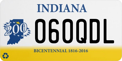 IN license plate 060QDL
